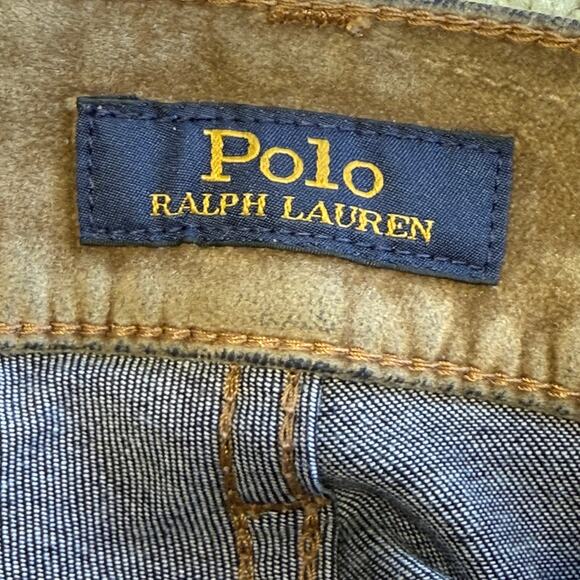 Polo Ralph Lauren Y2K Tompkins Velvety Suede Mid-Rise Skinny Jeans Brown Size 27 - Picture 9 of 10
